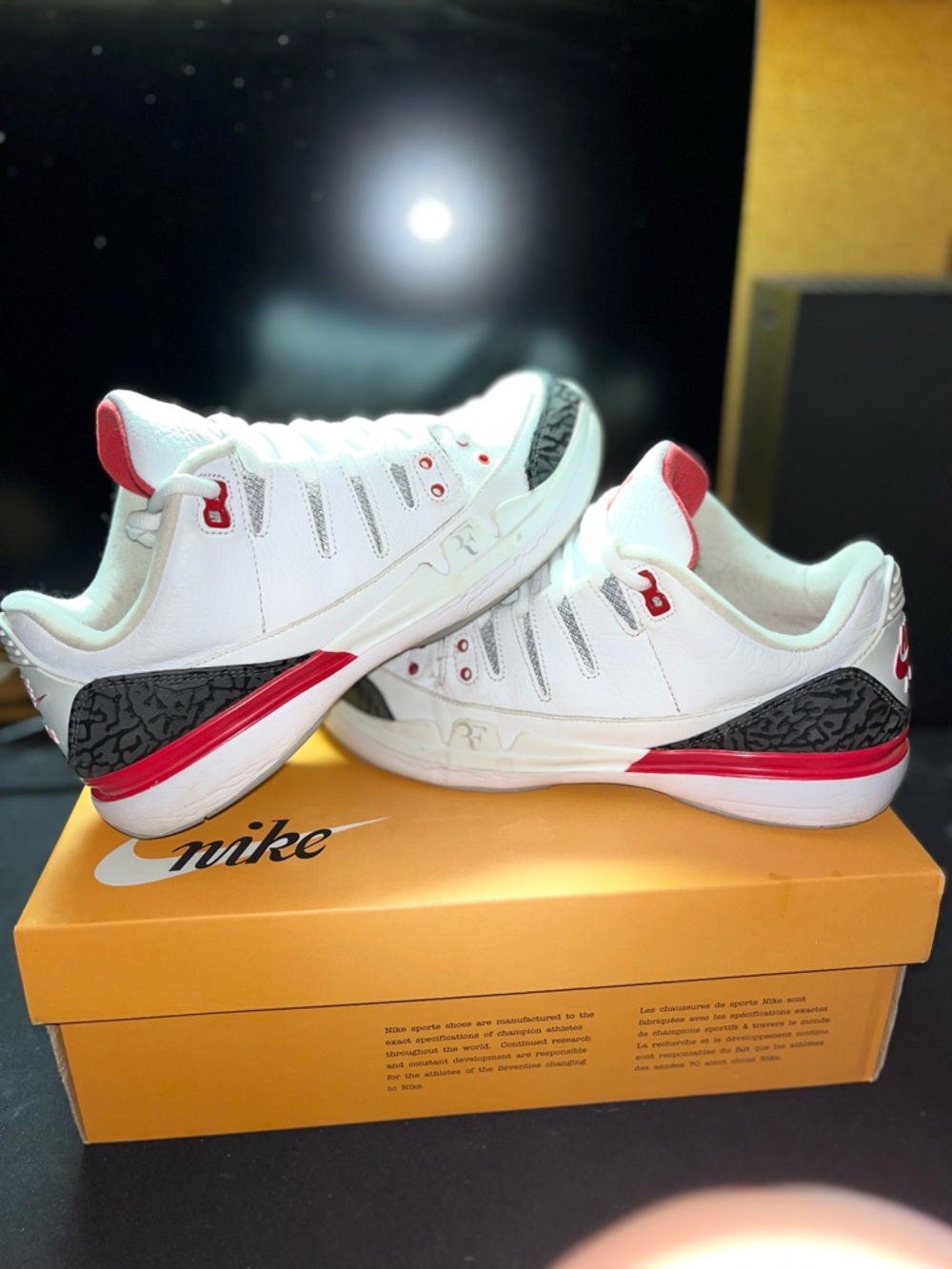 Nike Zoom Vapor RF x AJ3 Fire Red Men's Size 8.5